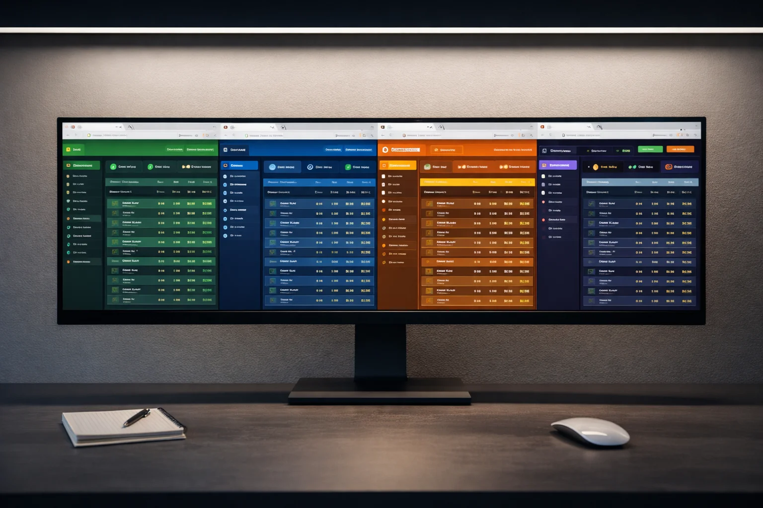 Mehrere Browser-Tabs mit verschiedenen Sportwetten-Plattformen auf einem Monitor – Anbietervergleich